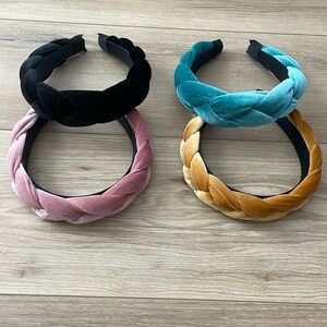 4 Velvet Headbands